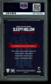 2015 Sleepy Hollow Autograph Tom Mison Ichabod Crane Auto PSA 10/10 Gem Mint
